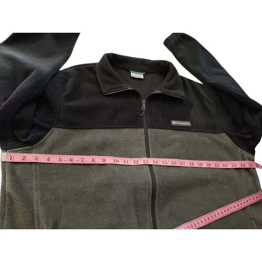 Columbia Steen Fleece Jacket Full‎ Zip Color Block Gray Mens Extra Large 1476671